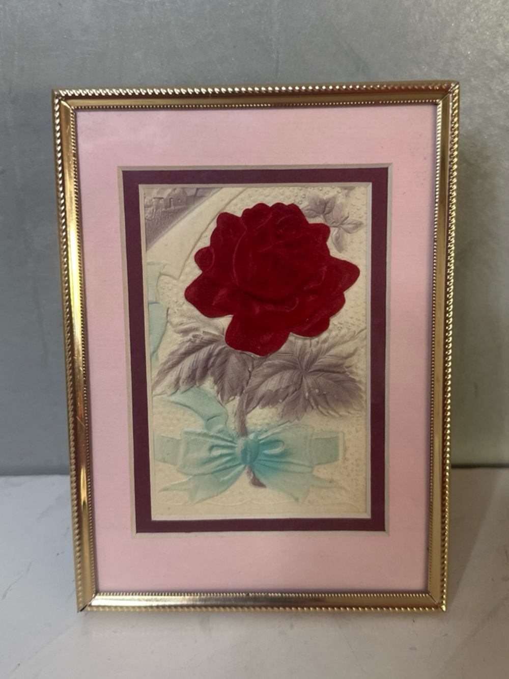 ANTIQUE POSTCARD FRAMED FRAME FITS 5X7